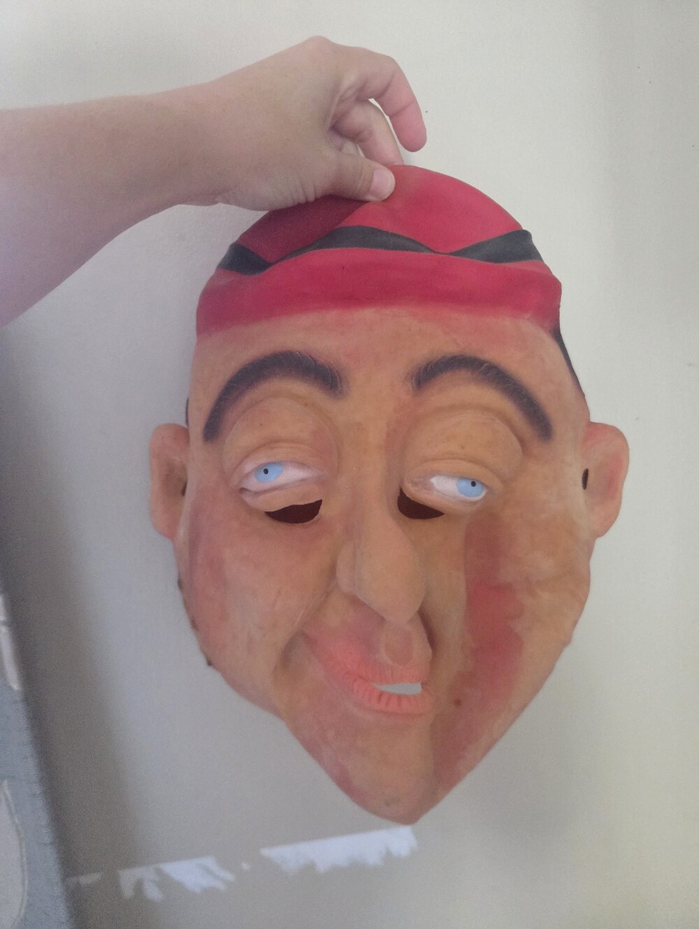VINTAGE Topstone Vintage Laurel and Hardy Halloween Mask Oliver Hardy